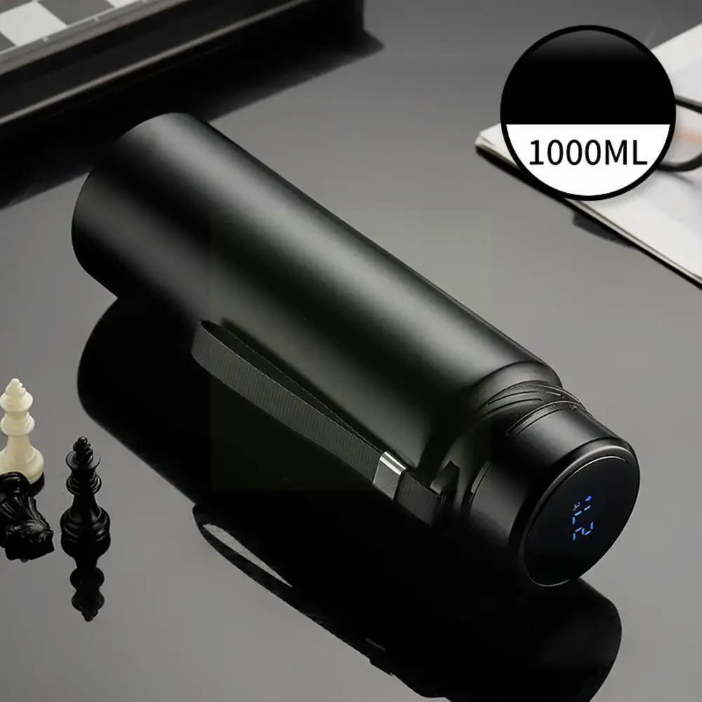 

Steel Large-capacity Vacuum Flask Gift Portable Portable Cup Display Cup Coffee Bottle Men's Temperature Water X4e0