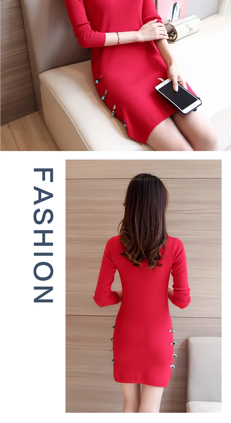 Современное улучшенное платье Чонсам в китайском стиле длинные элегантные платья невесты для молодых девушек с длинными рукавами на каждый день