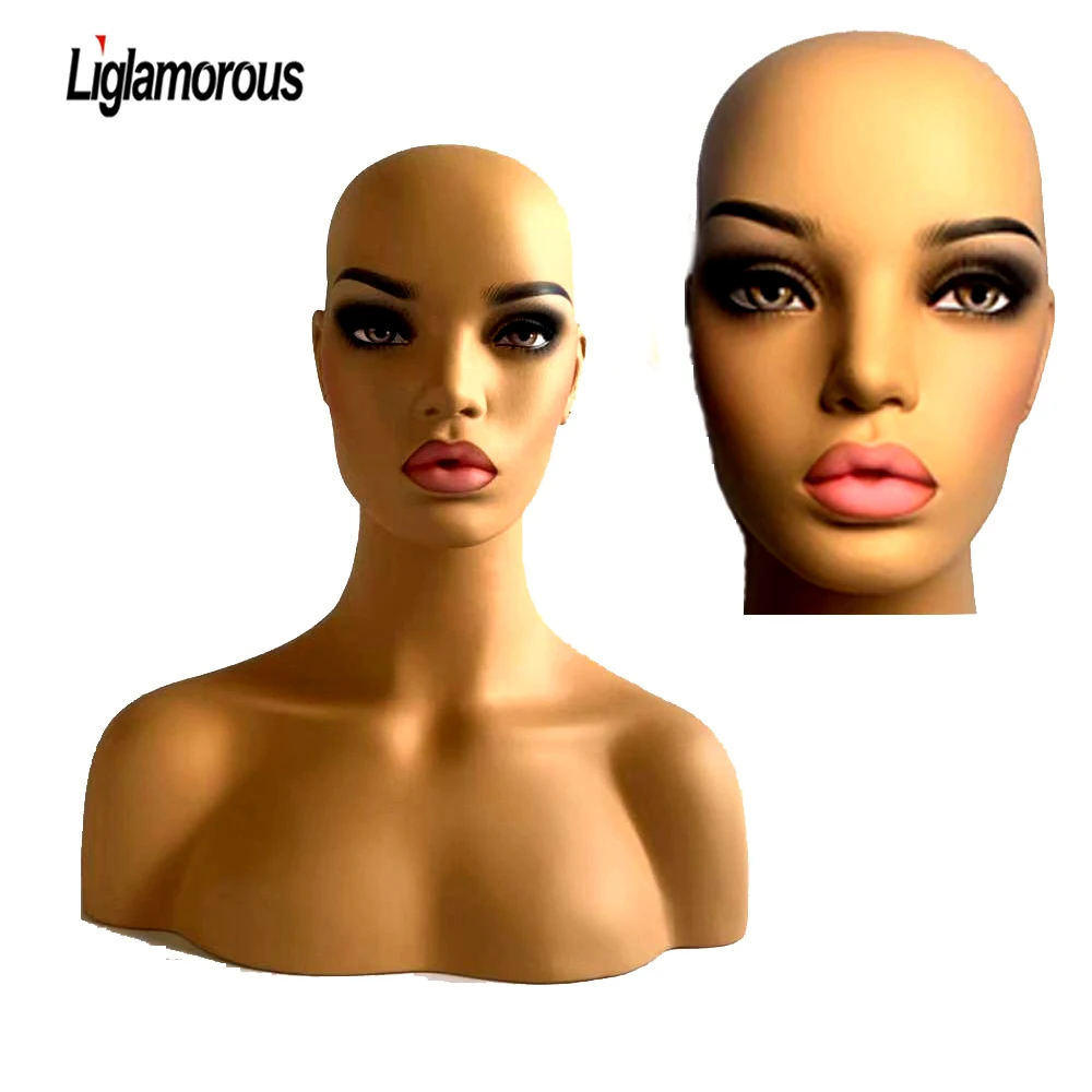 США новинка высокое качество искусственная голова искусственный парик