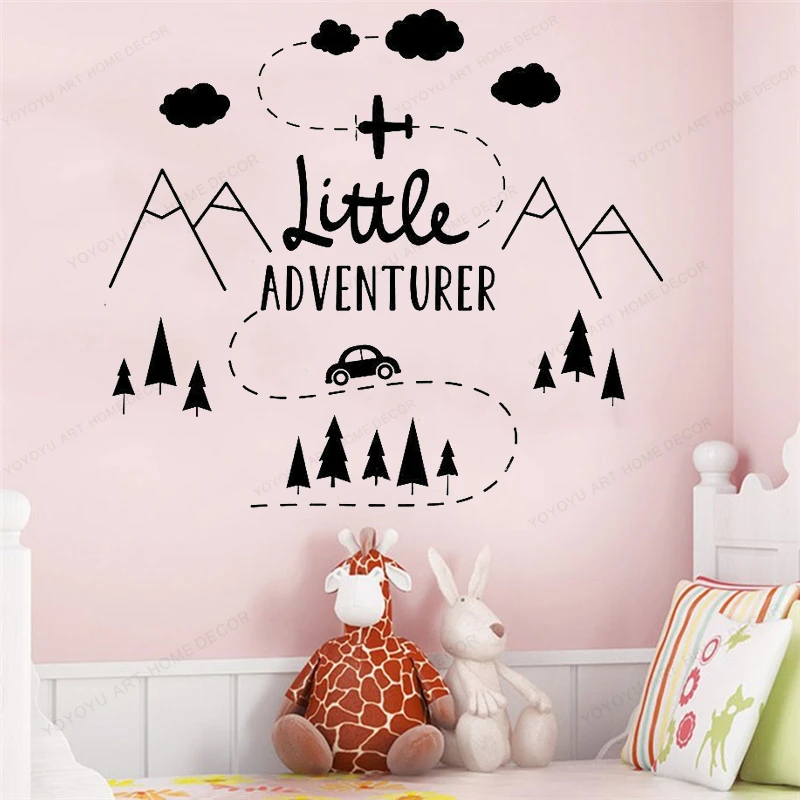 Художественный домашний декор Маленькие приключения горная настенная наклейка