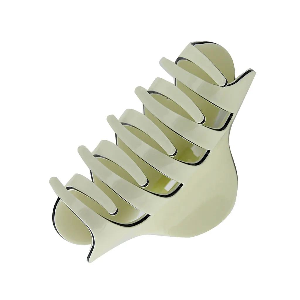 

2Pcs Fashion Acrylic Hair Claw Solid Hair Clip Hair Grip for Women Girl Hairdressing Accessory Headwear