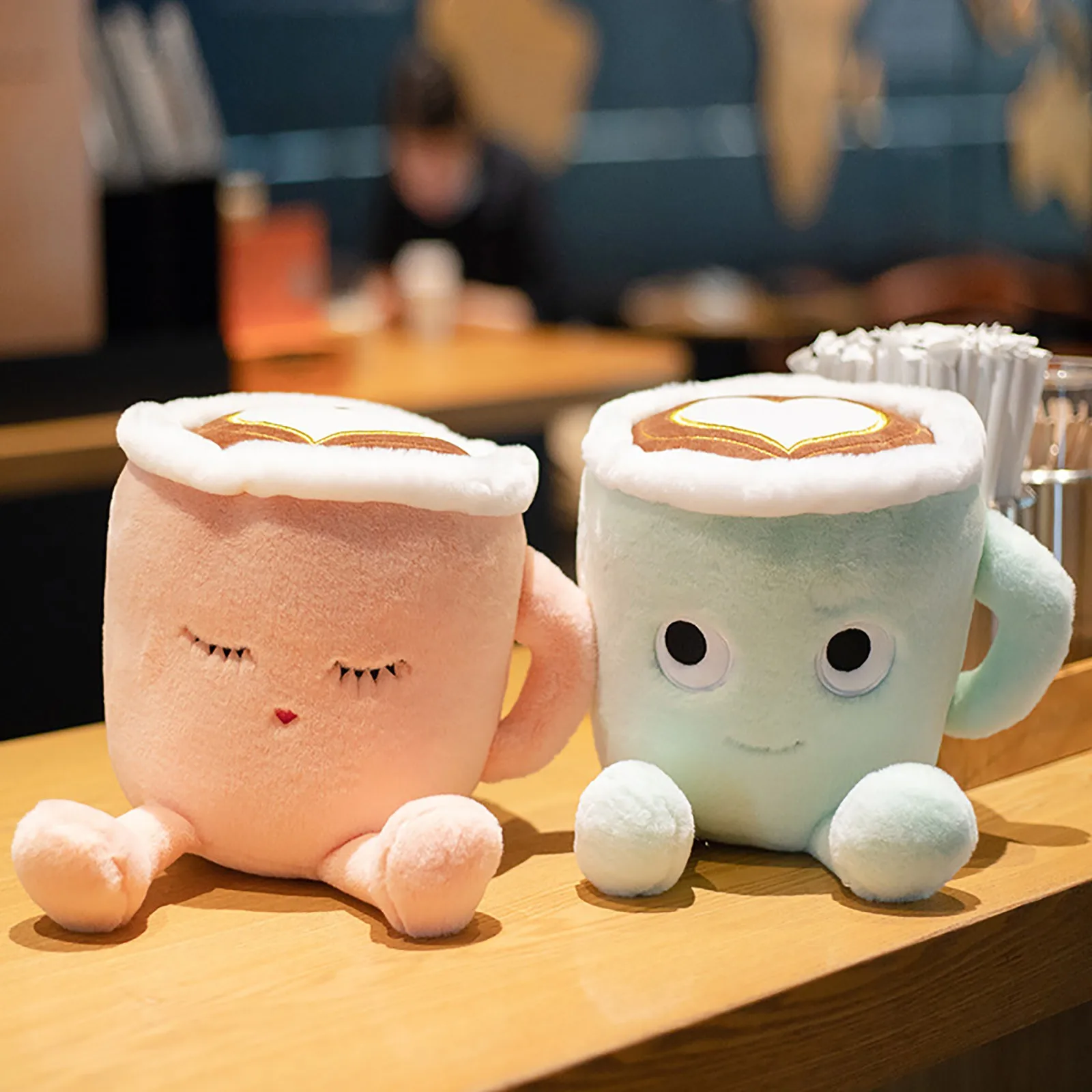

Coffee Cup Pillow Sofa Backrest Plush Toys For Children soft ball pillow cushion home sofa decor pillow gift for friend