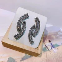 be 8 unique geometry design full mirco paved microl zirconia naija wedding earring fashion jewelry ensemble bijoux femme e865