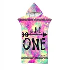 Полотенце-пончо быстросохнущее с капюшоном и защитой от ветра