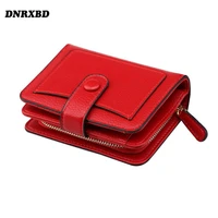 women wallets 2021 new luxury brand red small card wallet coin purse short zipperhasp wallet fashion money bag portfel damski