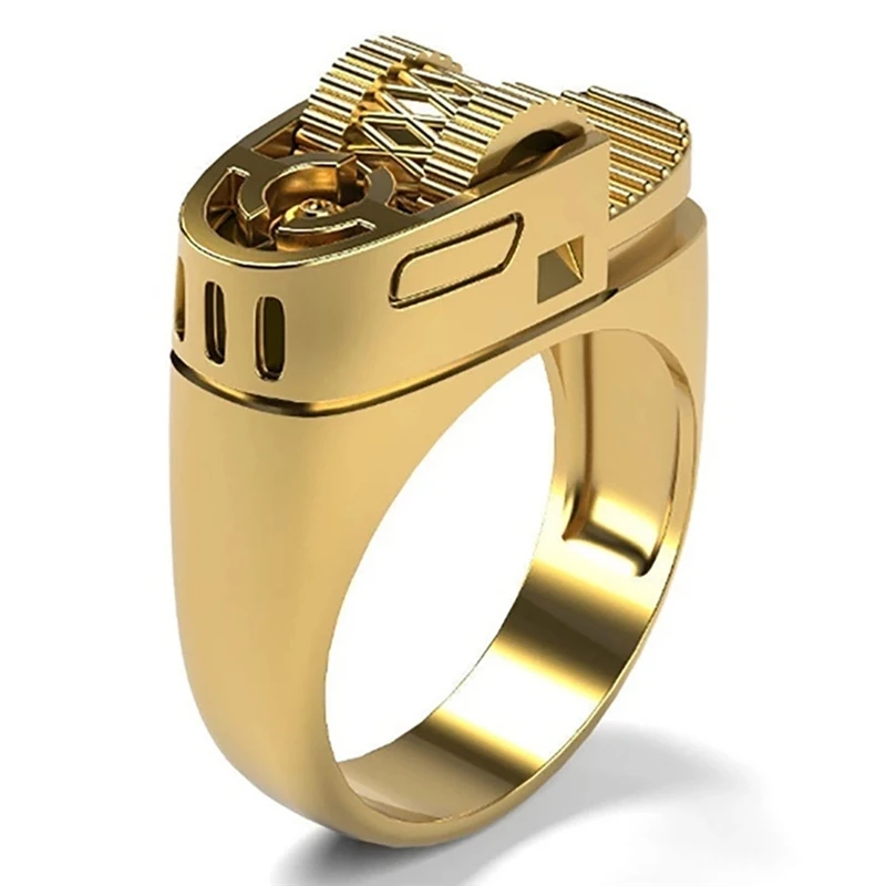Увеличенное кольцо в форме зажигалки для женщин и мужчин индивидуальный