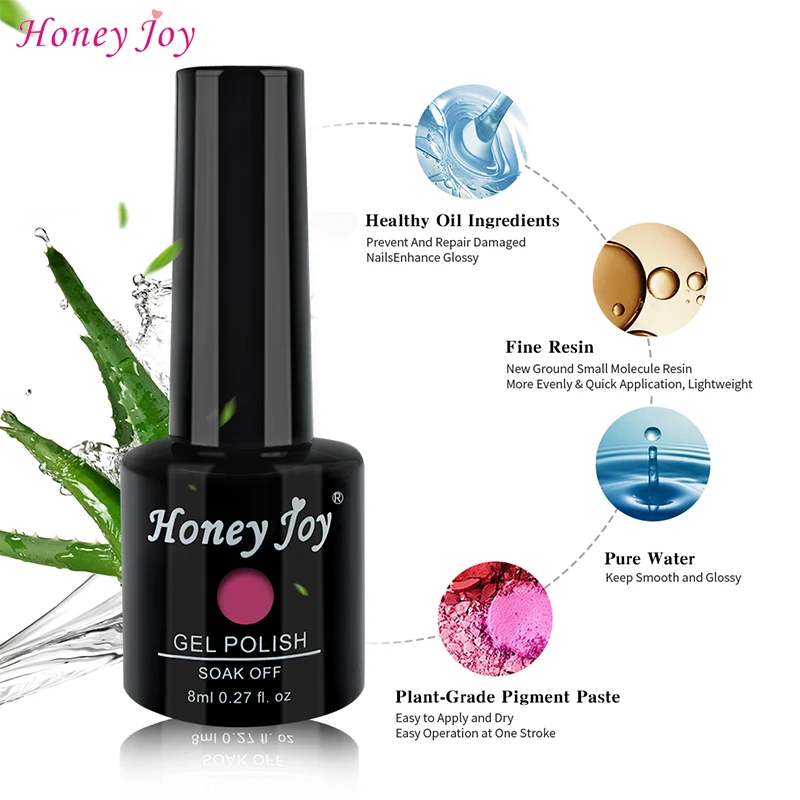 Гель-лак для ногтей комплект гель-лаков 8 мл розовый фиолетовый теплый цвет набор