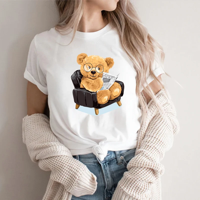 Футболка женская оверсайз с коротким рукавом и круглым вырезом из 100% хлопка -