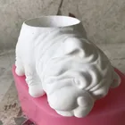 Силиконовый 3D собачий плантатор цемент пресс-формы для цветочных горшков ручной работы украшение дома Смола ремесло бетон пепельница ваза плесень