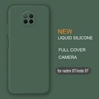 redmi 9t new liquid silicone phone case for xiaomi redmi note 9t 5g original camera protective soft back covers on redmi note9t