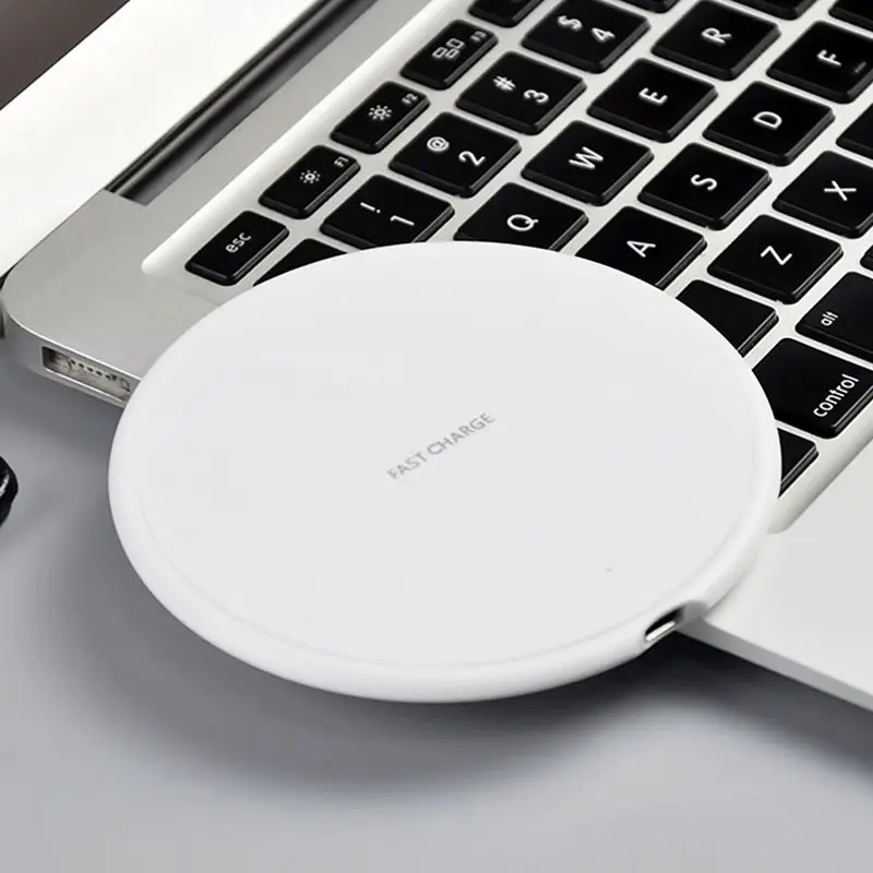 White Беспроводное зарядное устройство Qi для samsung S9/S10 iPhone X/XS/Max/XR/8 Plus huawei P30 Pro Xiaomi 9, инструмент для зарядки смартфона - Тип штекера: White