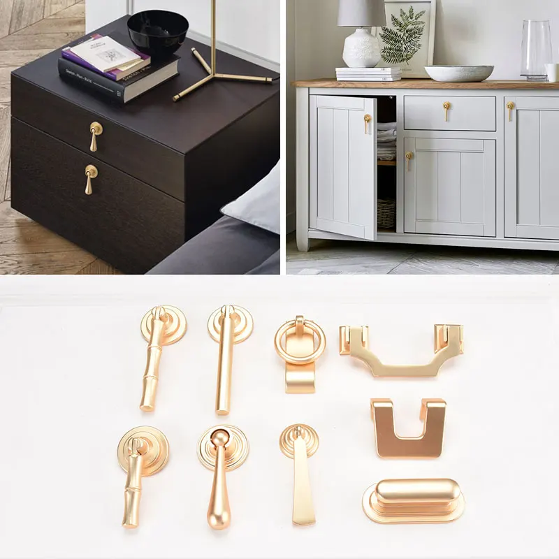 

Gold Cabinet Knobs Handles Luxury Gold Kitchen Cupboard Door Pulls European Drawer Furniture Handle Hardware Pull Handle