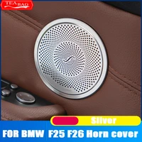 car styling stereo speaker door sticker cover loudspeaker audio sound trim for bmw x3 x4 f25 f26 auto modification accessories