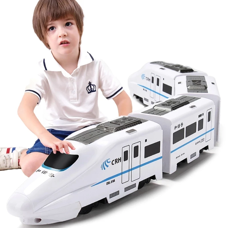 Kids Electric Train Railway Toys For Diecast Simulation Sound Light Music Educational Locomotive Christmas Gift | Игрушки и хобби