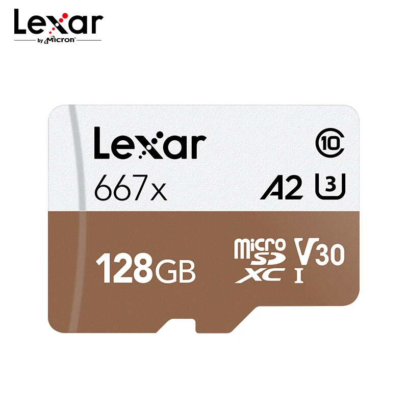 Профессиональная карта памяти Lexar 667x Micro SD стандарта 100 дюйма C10 TF на 256 ГБ 128