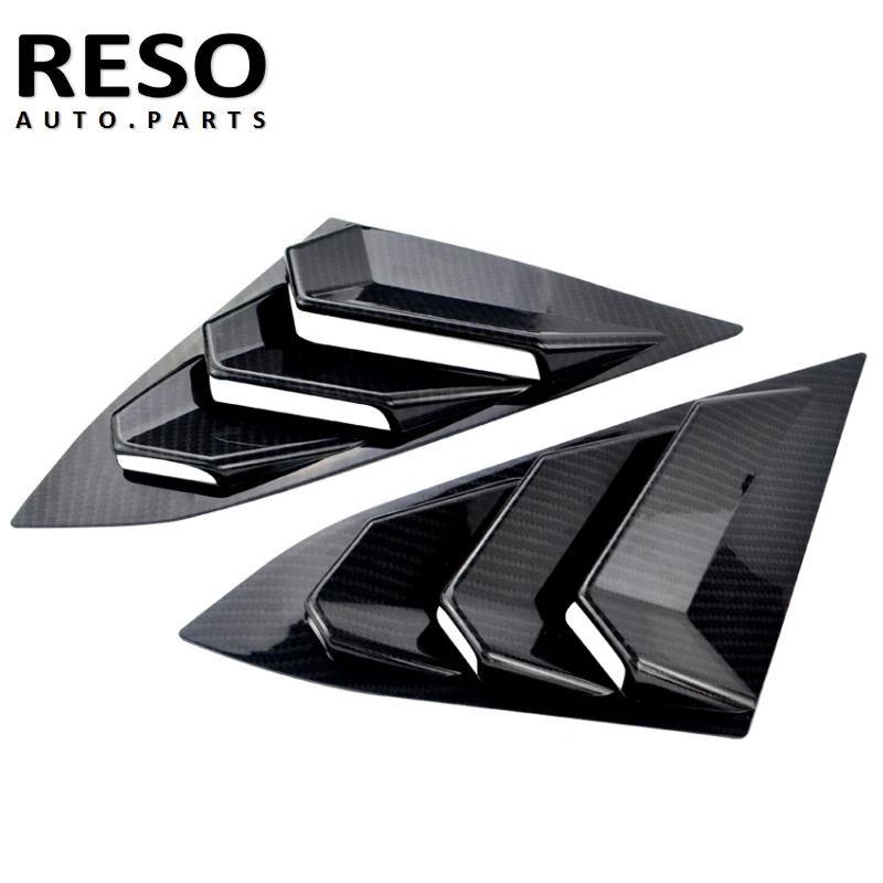 Задней панели 1/4 дюйма RESO боковые накладки на окна заднего вида для Honda Civic 2016-2020