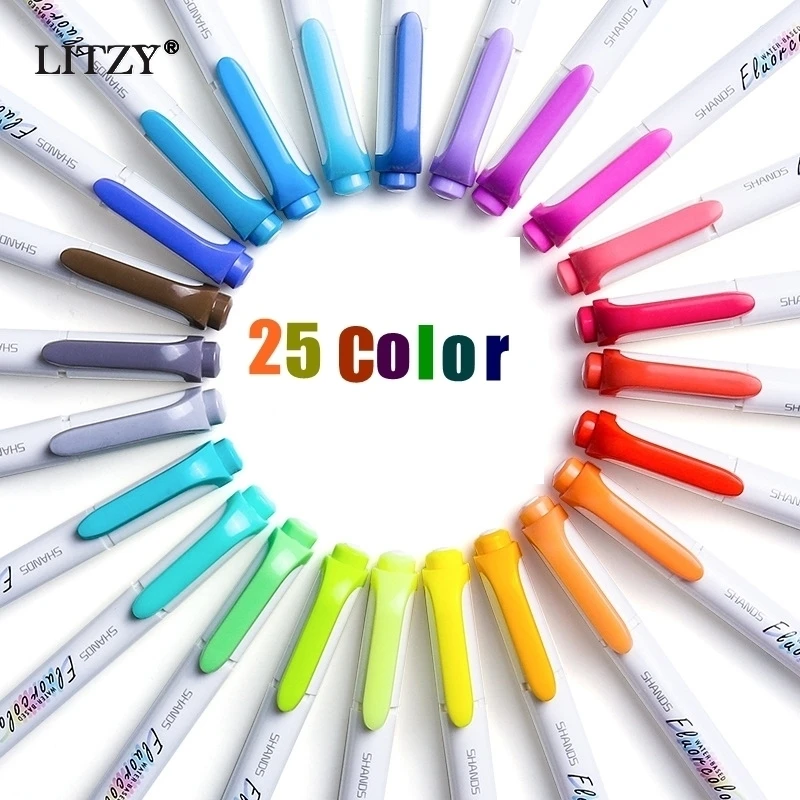 15/25 шт./компл. японская двойная головка хайлайтер ручка Сделай Сам Рисунок Зебра