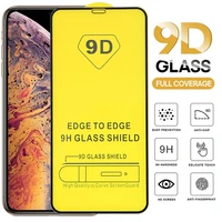 100pcslot 9d full cover tempered glass for iphone 13 12 pro max 12 mini protectiv glass explosion proof screen protector film