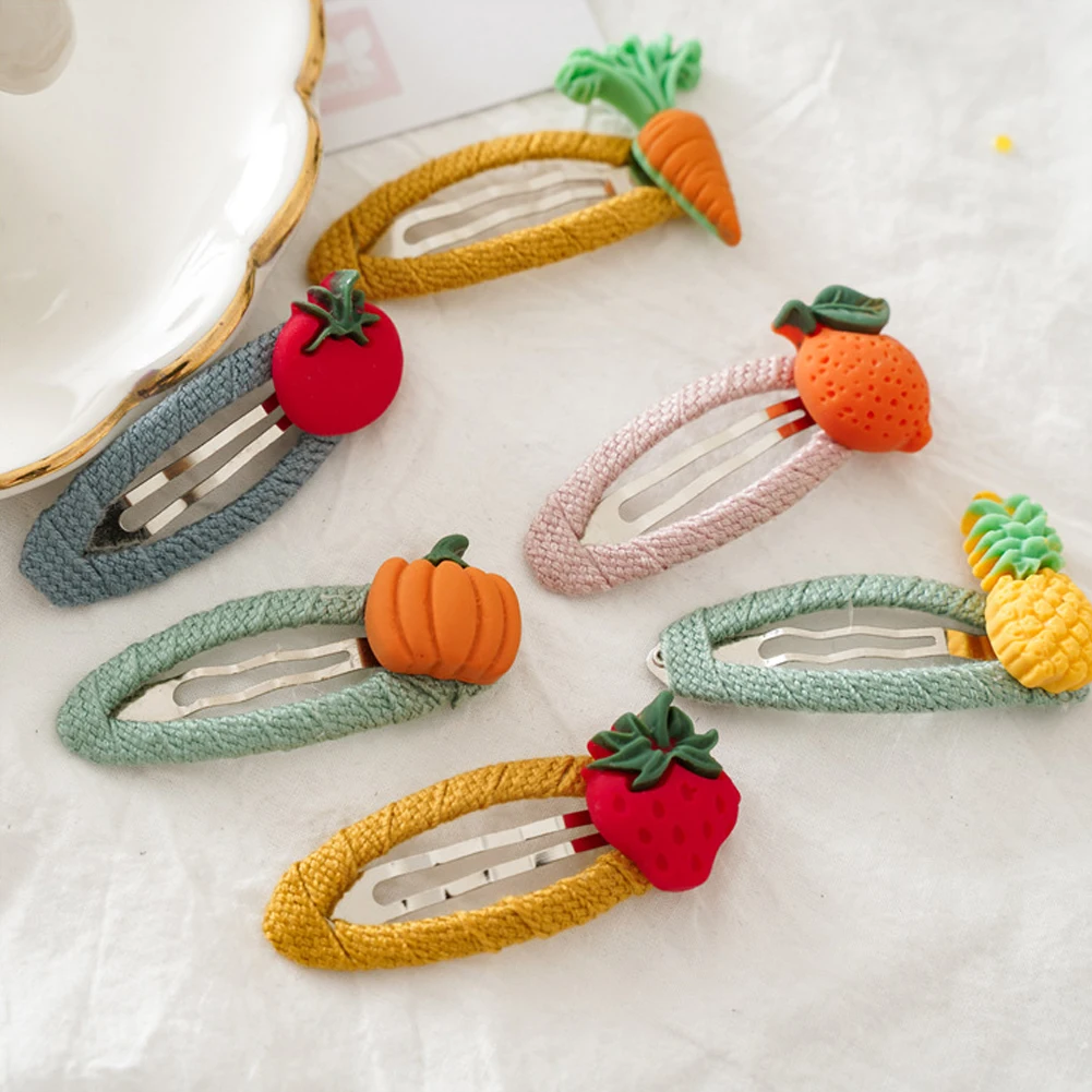 

3 шт., детские заколки для волос, в виде фруктов