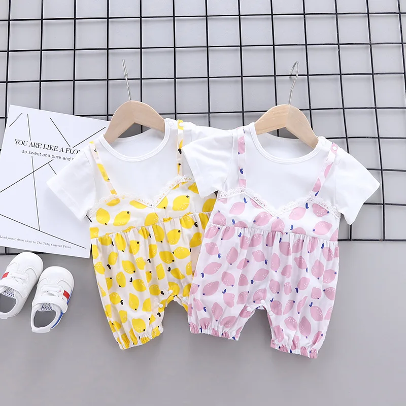 

Summer Cute Kawaii Baby Suit Girl Clothes Creative Modern Design Baby Suit Baby Kleding Meisje Clothes Baby Set BD50YE