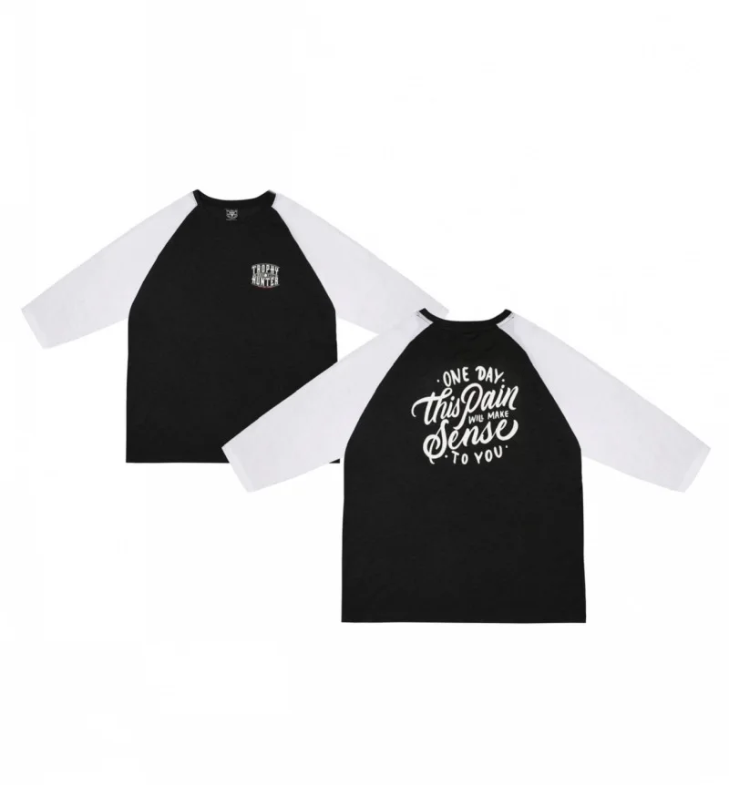 

2021 men's T-shirt sports fitness leisure quick-drying short-sleeved color matching raglan sleeves three-quarter sleeves tights