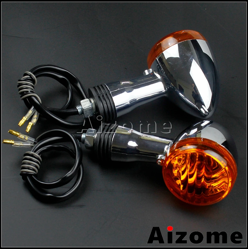 12V Front &ampRear Turn Signal Light Motorcycle Amber Indicators Running Lamp Blinkers For Suzuki Boulevard M109R VRZ1800 |