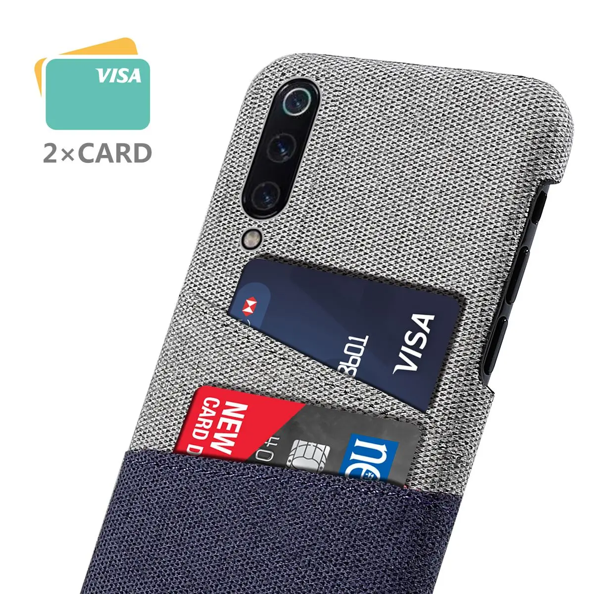 Для Xiaomi mi 9 чехол для телефона тканевый держатель карт тонкий устойчивый к