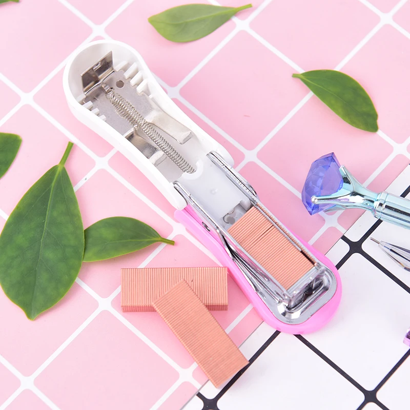 

1000pcs/lot 24/6 Metal Stapler Rose Gold Staples Home School Stationary Office Supply