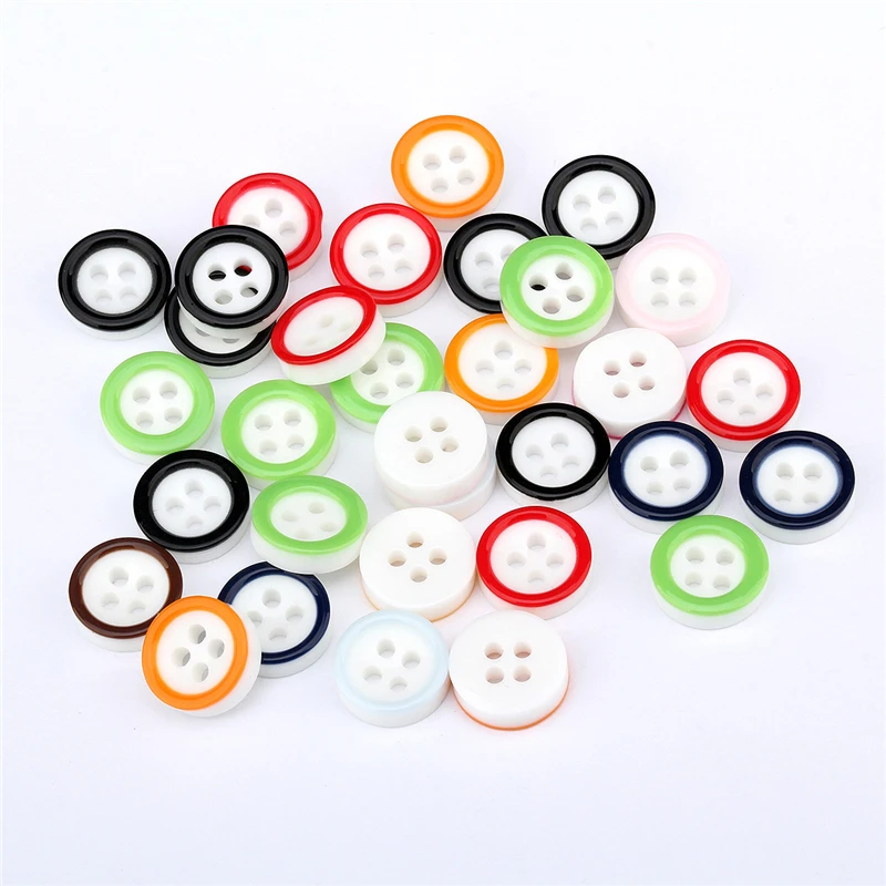 Круглые пуговицы из смолы 500 шт. аксессуары для шитья одежды своими руками