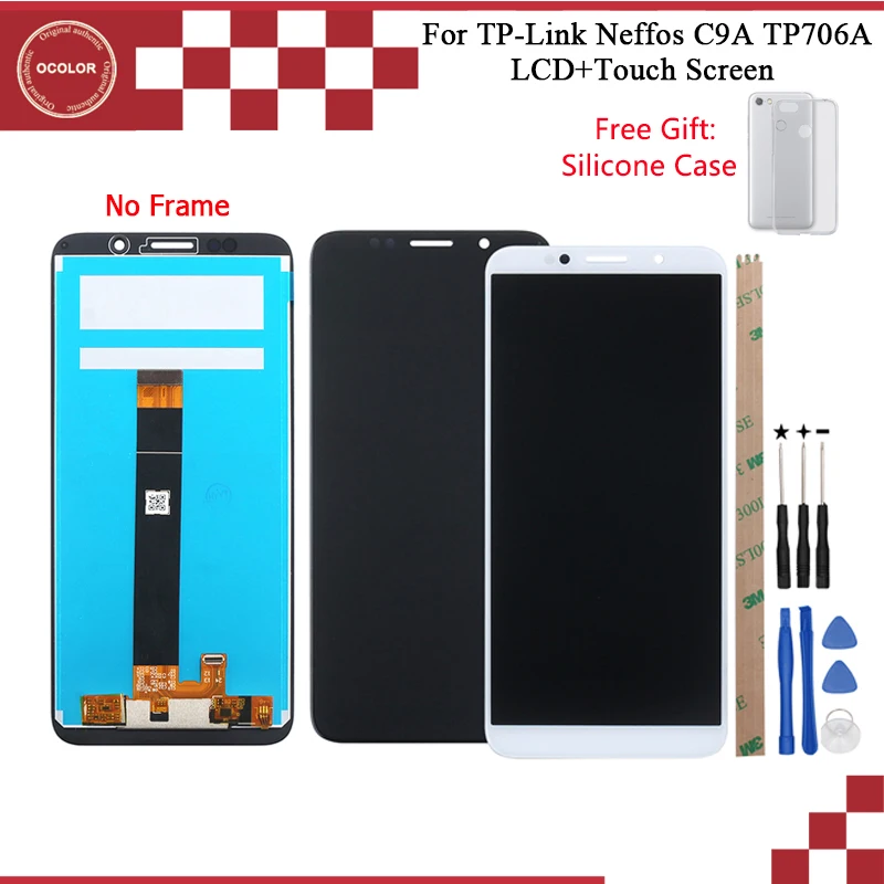 Ocolor для TP-Link Neffos C9A TP706A ЖК-дисплей и сенсорный экран в сборе 5 45 ''для +
