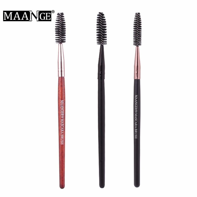 3 цвета Кисть для макияжа бровей щетка ресниц тушь спиральные палочки Аппликатор