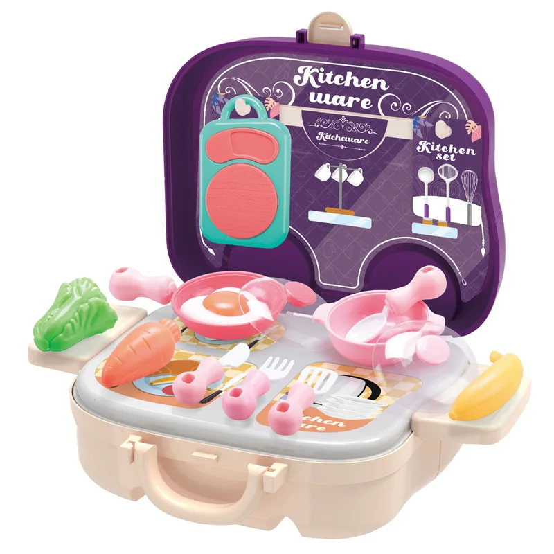 

Children Play House Toy Doctor Set Simulation Kitchen Kitchenware Doctor Make up Toolbox Backpack Kids Pretend Toy Learning Gift