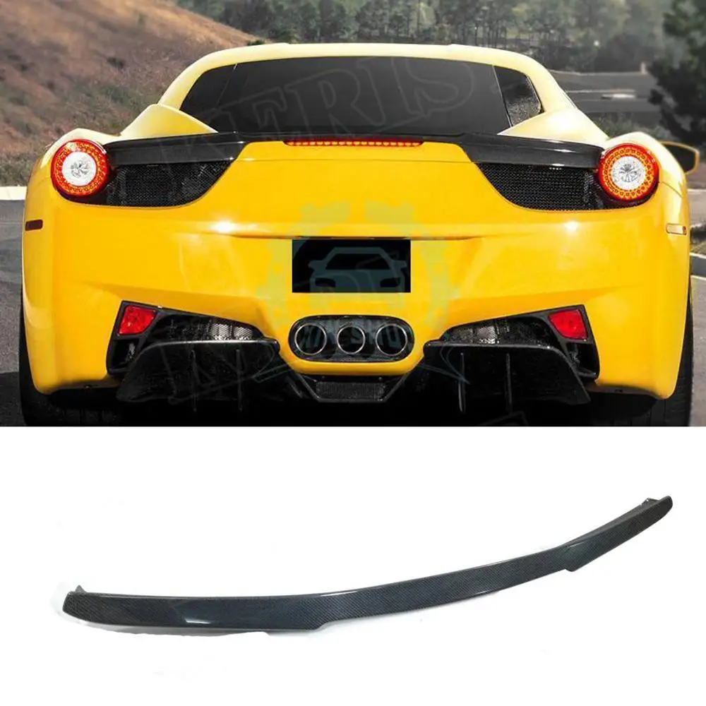 Задний спойлер из углеродного волокна для Ferrari 458 ITALIA SPIDER 2011 2013|Спойлеры и крылья| |