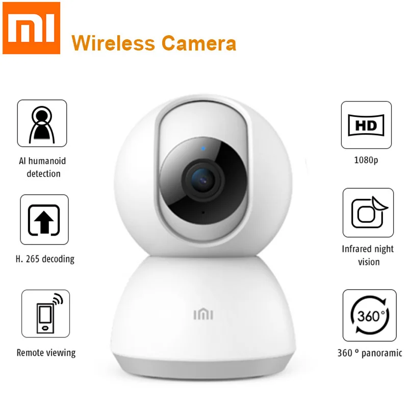 Xiaomi IMILAB Инфракрасная IP камера ночного видения 360 градусов панорамная 1080P Al