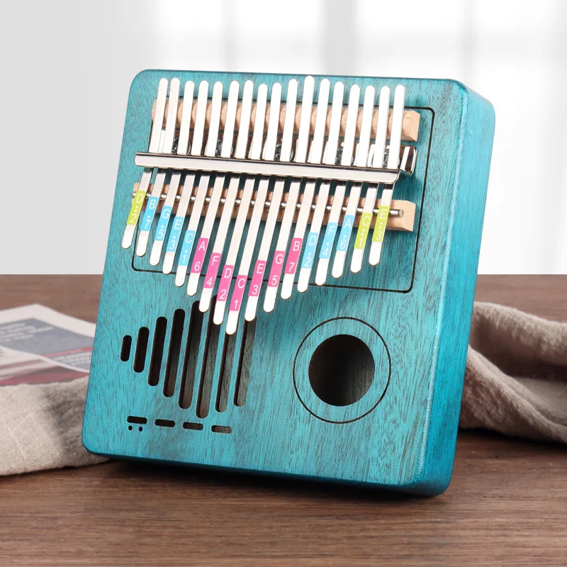 Kalimba 17 клавишный большой палец фортепиано из цельного дерева с одной доской