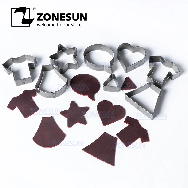 ZONESUN Full Steel Leather Cutting Die Rule Special Shape Hollowed Punching Clicker For Out PVC craft | Дом и сад
