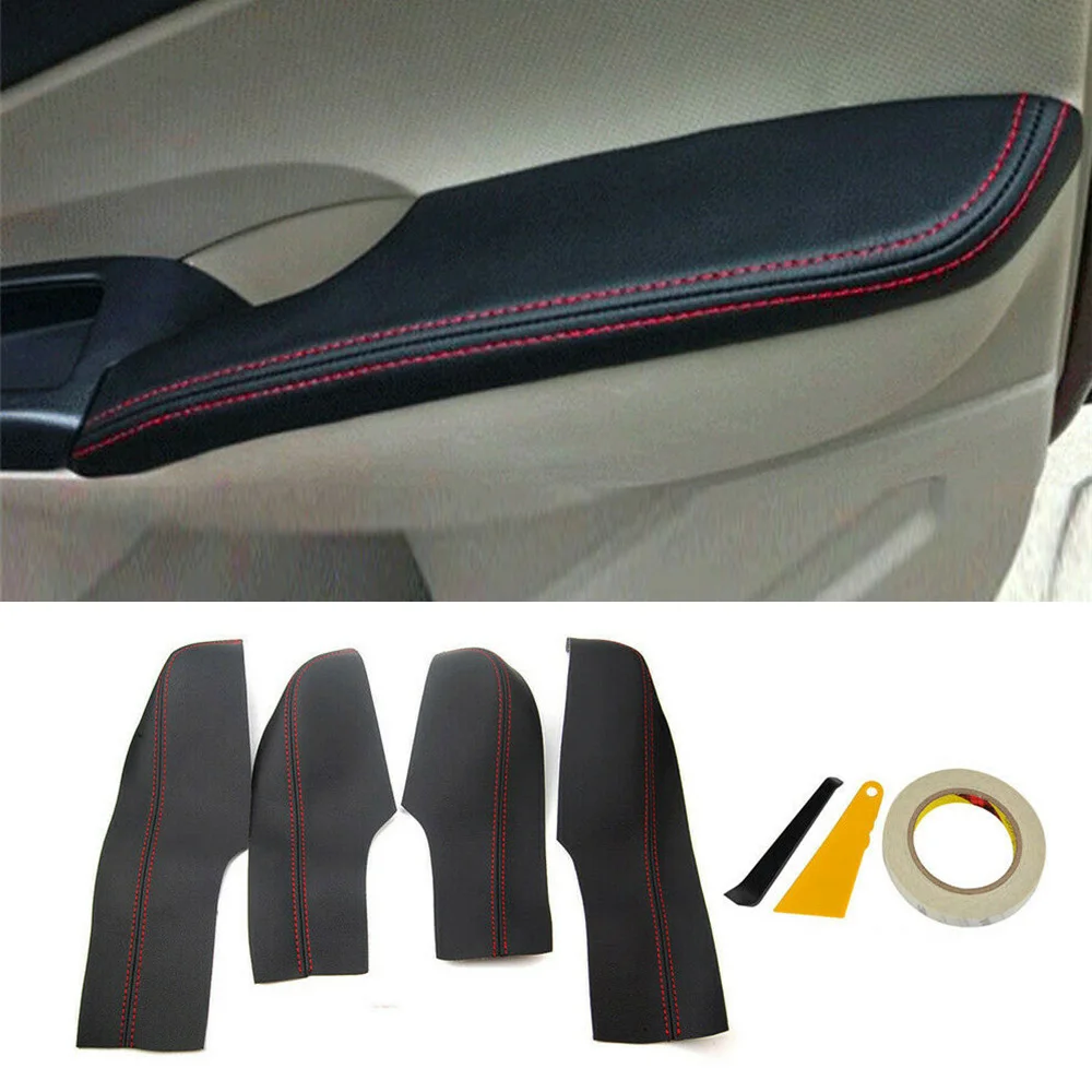 

4pcs Car Rear Door Armrest Panel Cover Premium Interior Brand New For Honda Civic 2006-2011 Auto Interior Replacement Parts