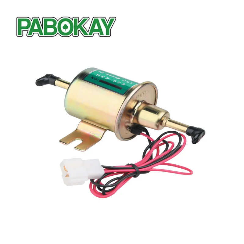 

High Quality Light Weight Universal Petrol Gasoline Electric Fuel Pump HEP-02A Low Pressure 12V HEP02A