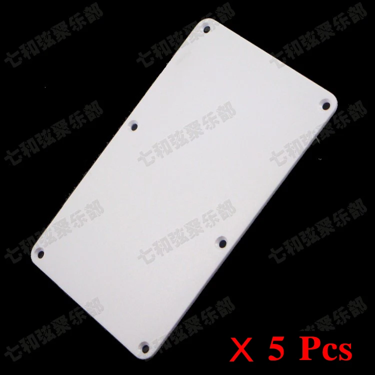 

5 Pcs White Guitar Cavity Cover Spring Cover Back Plate Wiring Cover for Electric Guitar (HG-ZL-1019-WT-5)