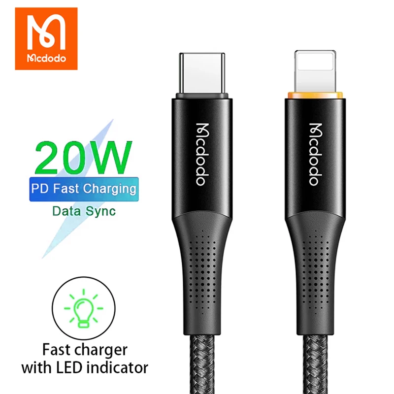 Зарядный кабель Mcdodo USB Type-C 20 Вт для iPhone 13/12/11 Pro Max/Xs/MacBook/iPad | Мобильные телефоны и