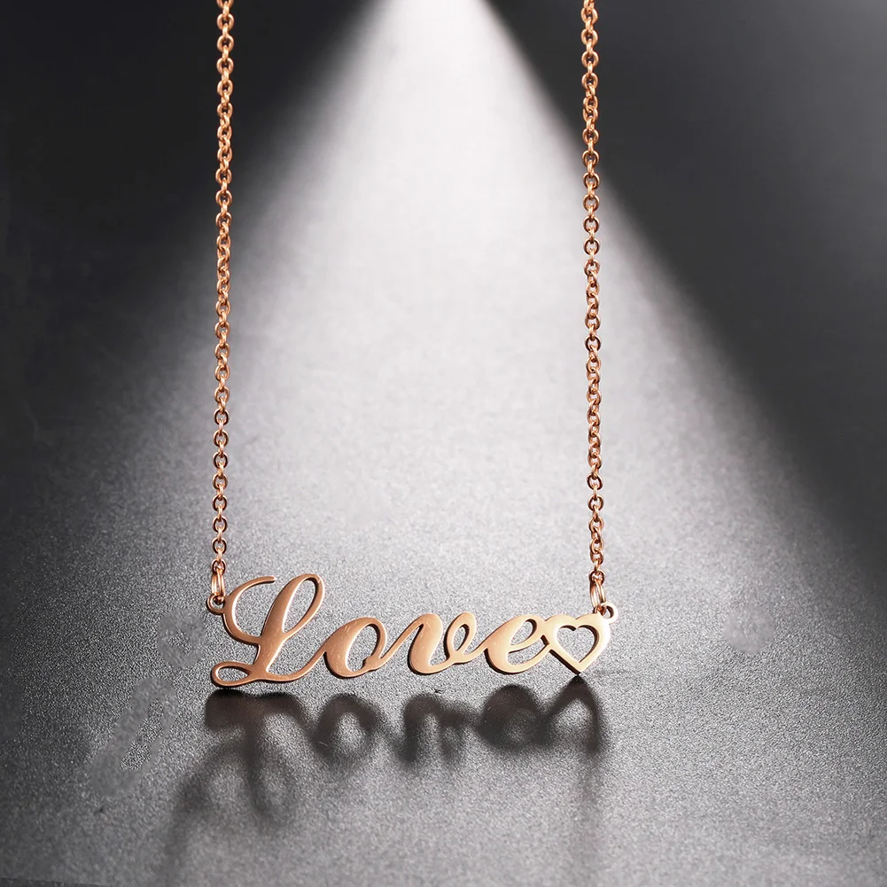 Fishhook Ожерелье с надписью: &quotлюбовь&quot Old подвеска надписью на английском из