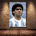 Плакат с изображением Диего Марадоны, футболиста, постер с изображением руки Бога, настенная живопись художественная печать на холсте, искусство, украшение для дома