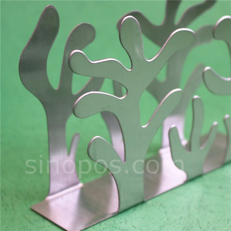 Полый узорчатый стальной держатель для салфеток стол Ужин сложенный тканевый