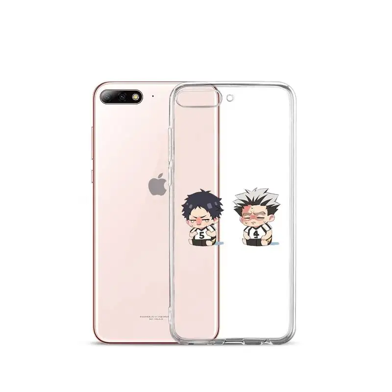 

Haikyuu Hinata Attacks Phone Case Transparent for iPhone Samsung A S 11 12 6 7 8 9 30 Pro X XS Max XR Plus lite mobile bags