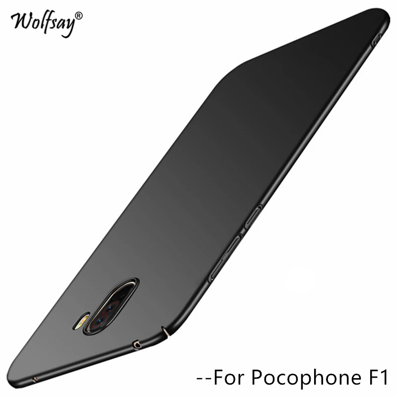 Для Pocophone F1 чехол Роскошный тонкий гладкий жесткий чехол для телефона Xiaomi Pocophone F1 защитный чехол для Xiaomi PocoPhone F1