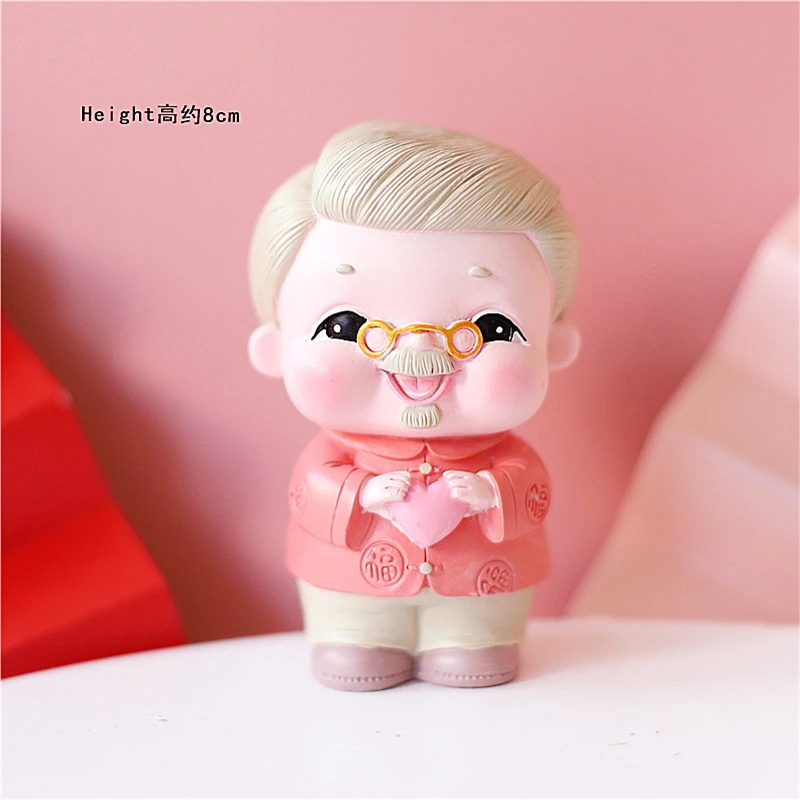 Долголетие бабушка торт Топпер Для дедушки день рождения украшение китайский