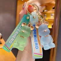 fashion bear keys lanyard cute cartoon mobile phone accessories for iphone samsung xiaomi huawei ins famous bow tie key pendant
