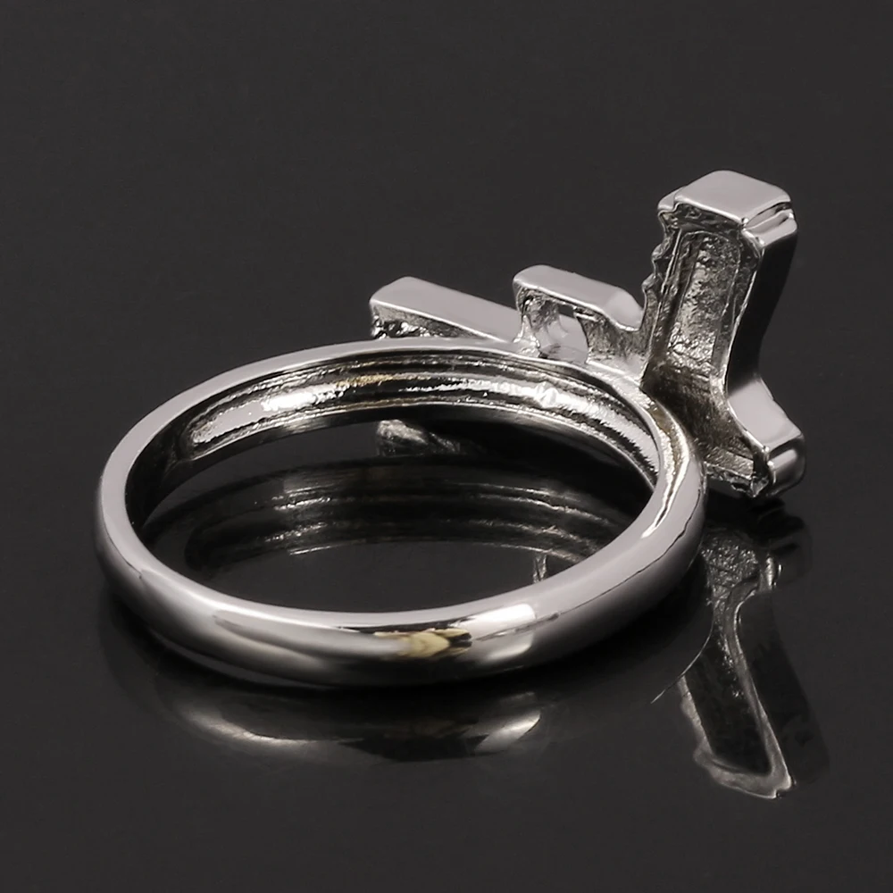 Прямая поставка Крутое мужское кольцо в форме пистолета сплав хип-хоп панк