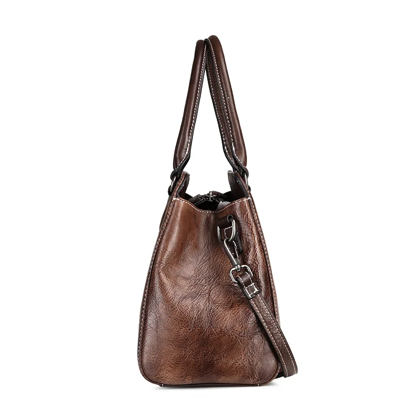 Женская сумка хобо из натуральной кожи с верхней ручкой|Сумки ручками| |