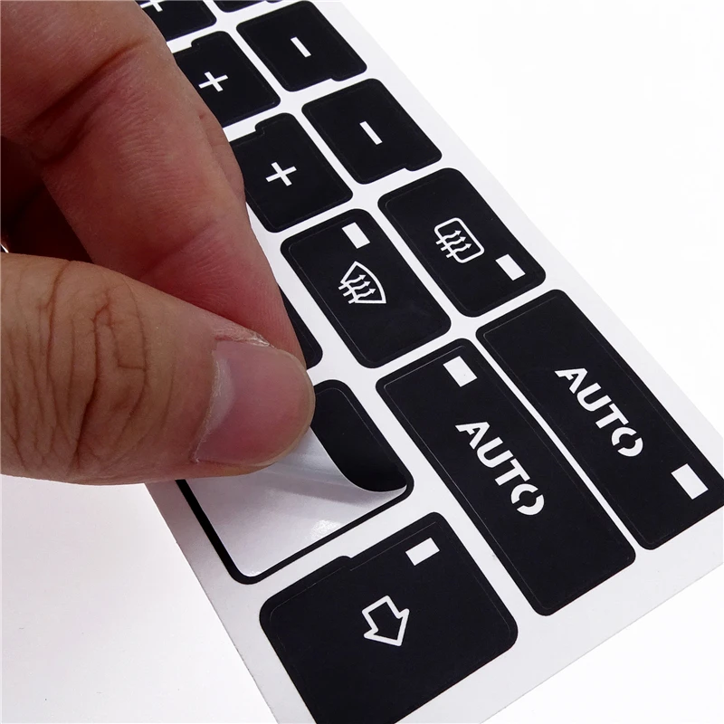 

For Audi A4 B6 B7 2000 2001 2002 2003 2004 Car Decor 16Keys Car Air Condition AC Climate Control Button Repair Stickers Decals